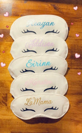 Personalized Sleep Mask / Slumber Party Mask / Bridal Party Mask