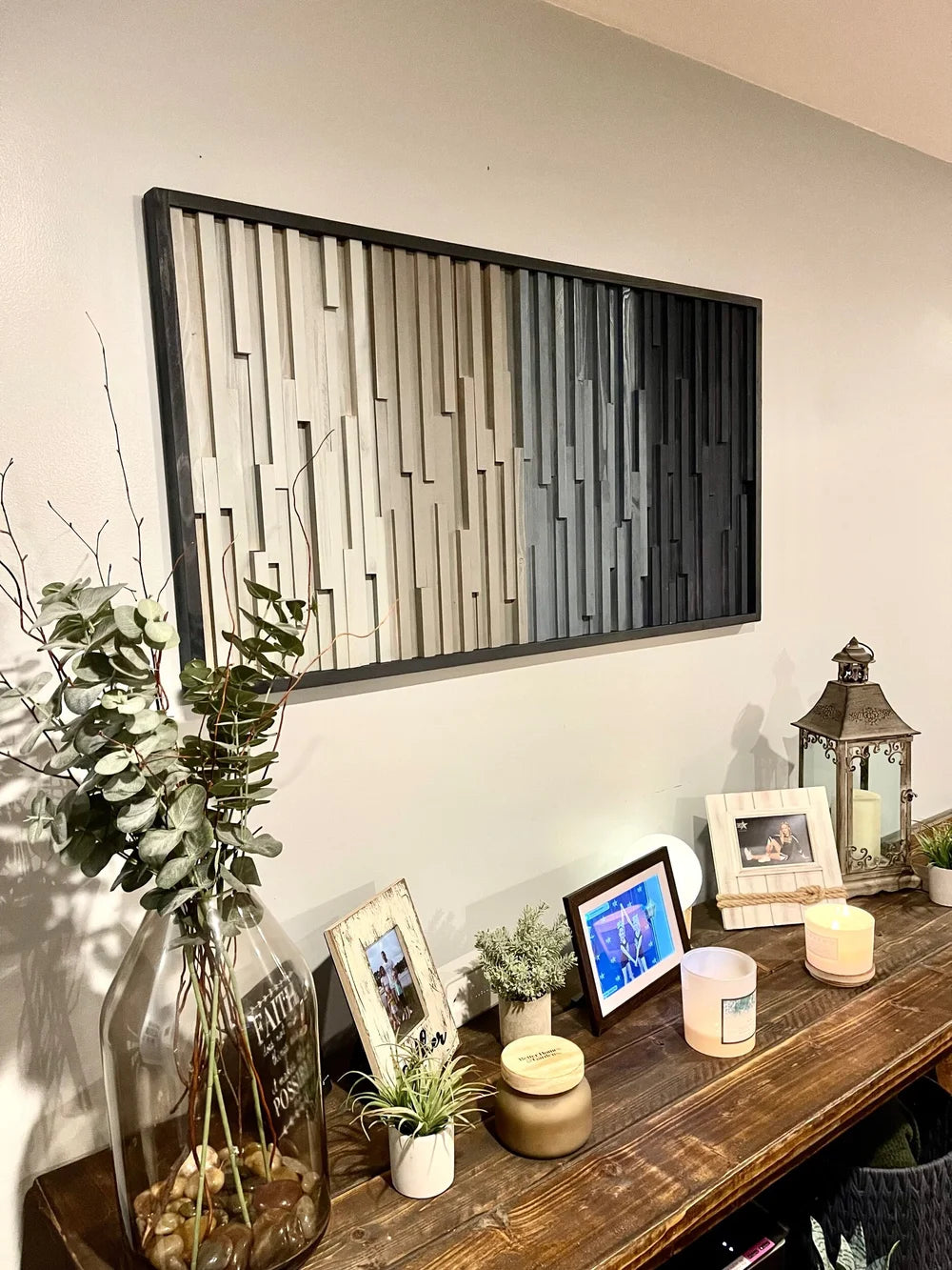 Framed Rustic Wooden Wall Art